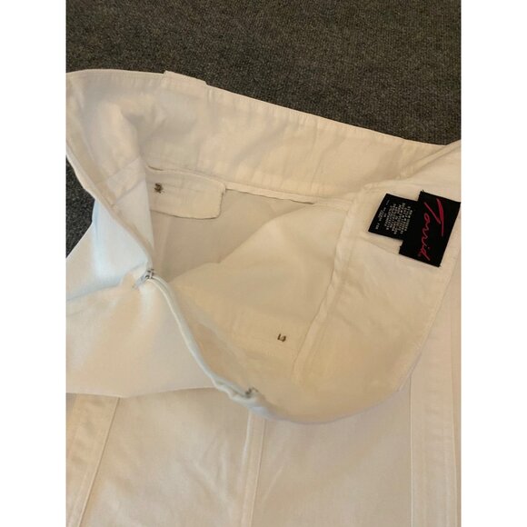 Talbots Skirt Womens 18 White Cotton Midi Pencil Stretch Career Office Workwear‎ - Picture 9 of 10